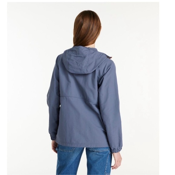 L.L.Bean Mountain Classic Insulated Anorak Windbreaker Rain Blue Size Small - Picture 11 of 14